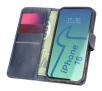 Etui Bizon z klapką Pocket do iPhone 16 Granatowy