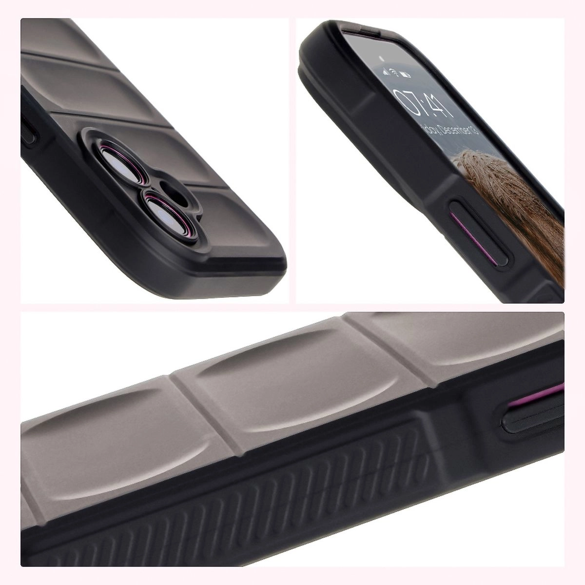 Etui Bizon Tur do iPhone 16 Black