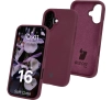 Etui Bizon Silikonowe Soft do iPhone 16 Ciemno-fioletowy