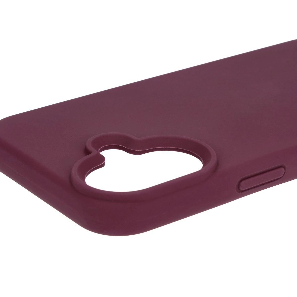 Etui Bizon Silikonowe Soft do iPhone 16 Ciemno-fioletowy