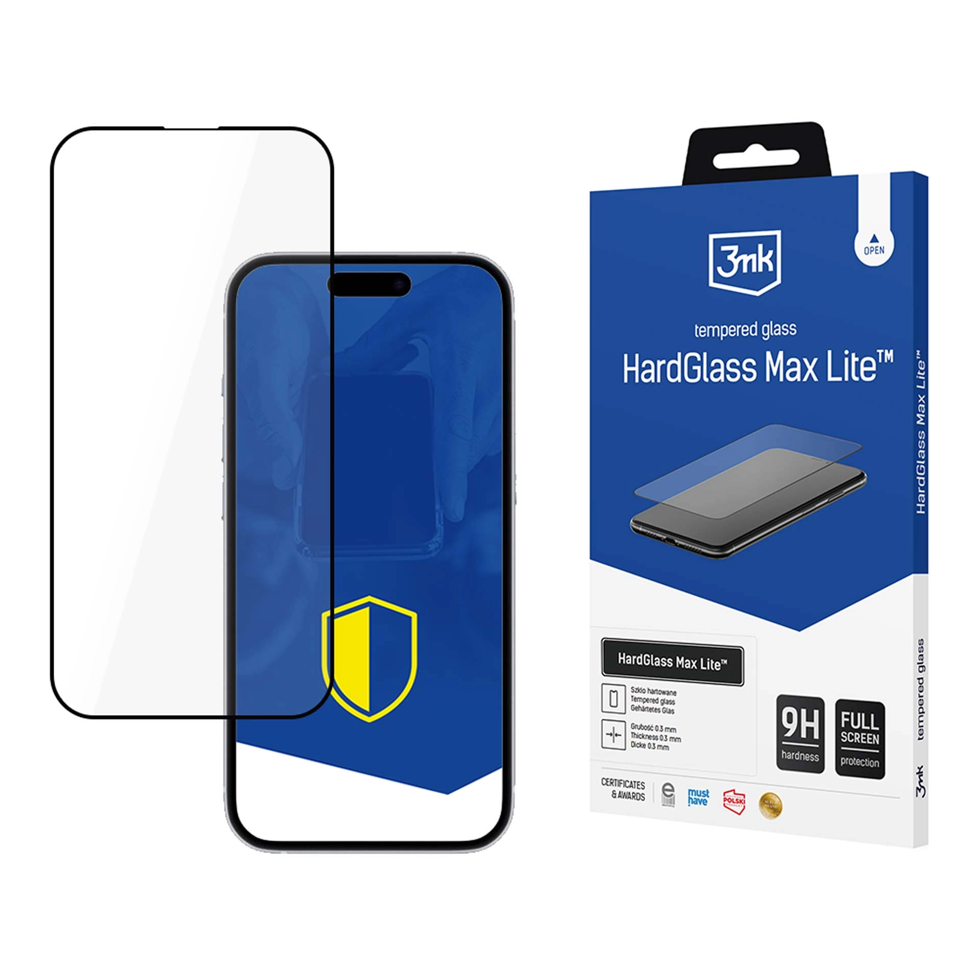 Szkło hartowane 3mk HardGlass Max Lite do iPhone 16E