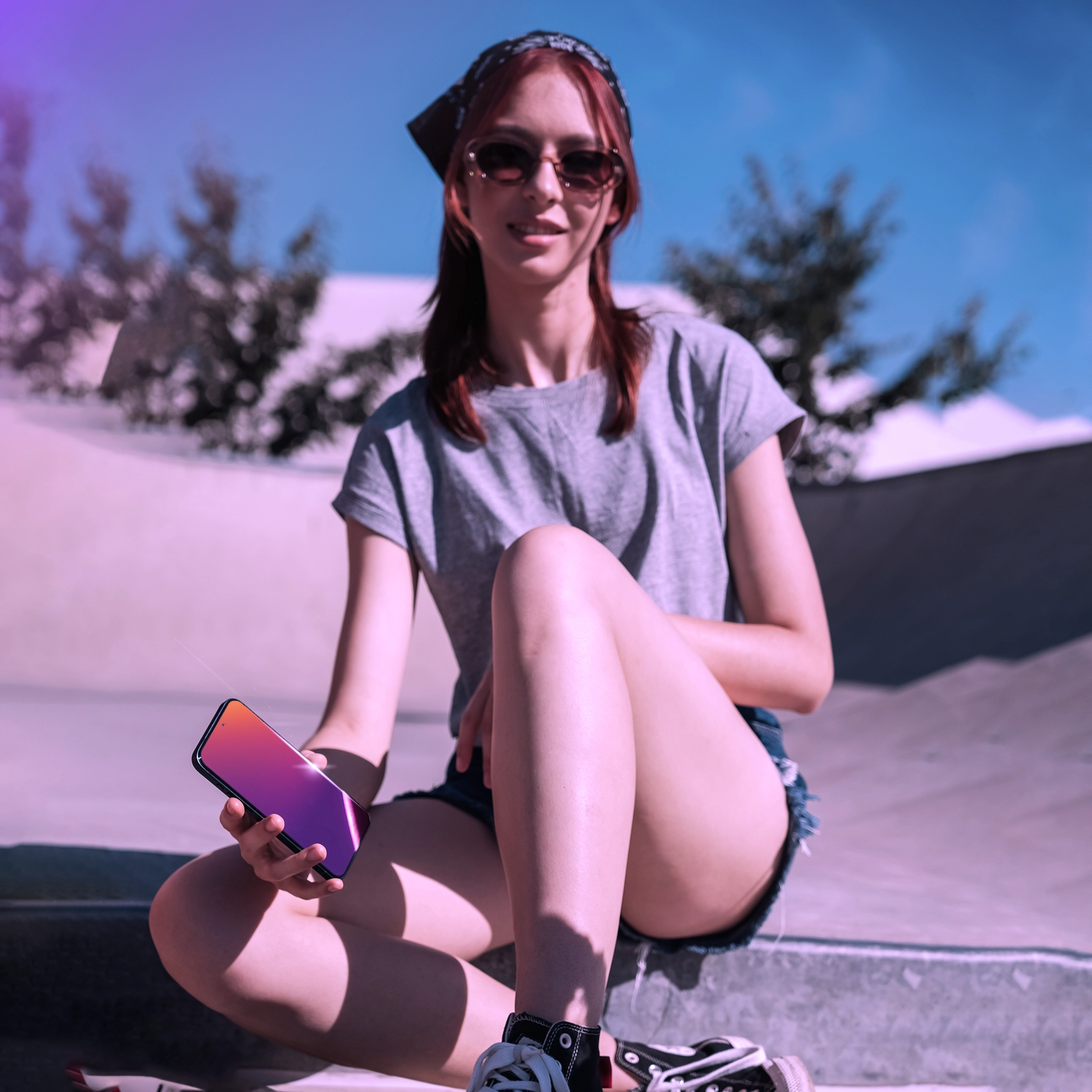 Szkło hartowane 3mk Rainbow Privacy do iPhone 16e