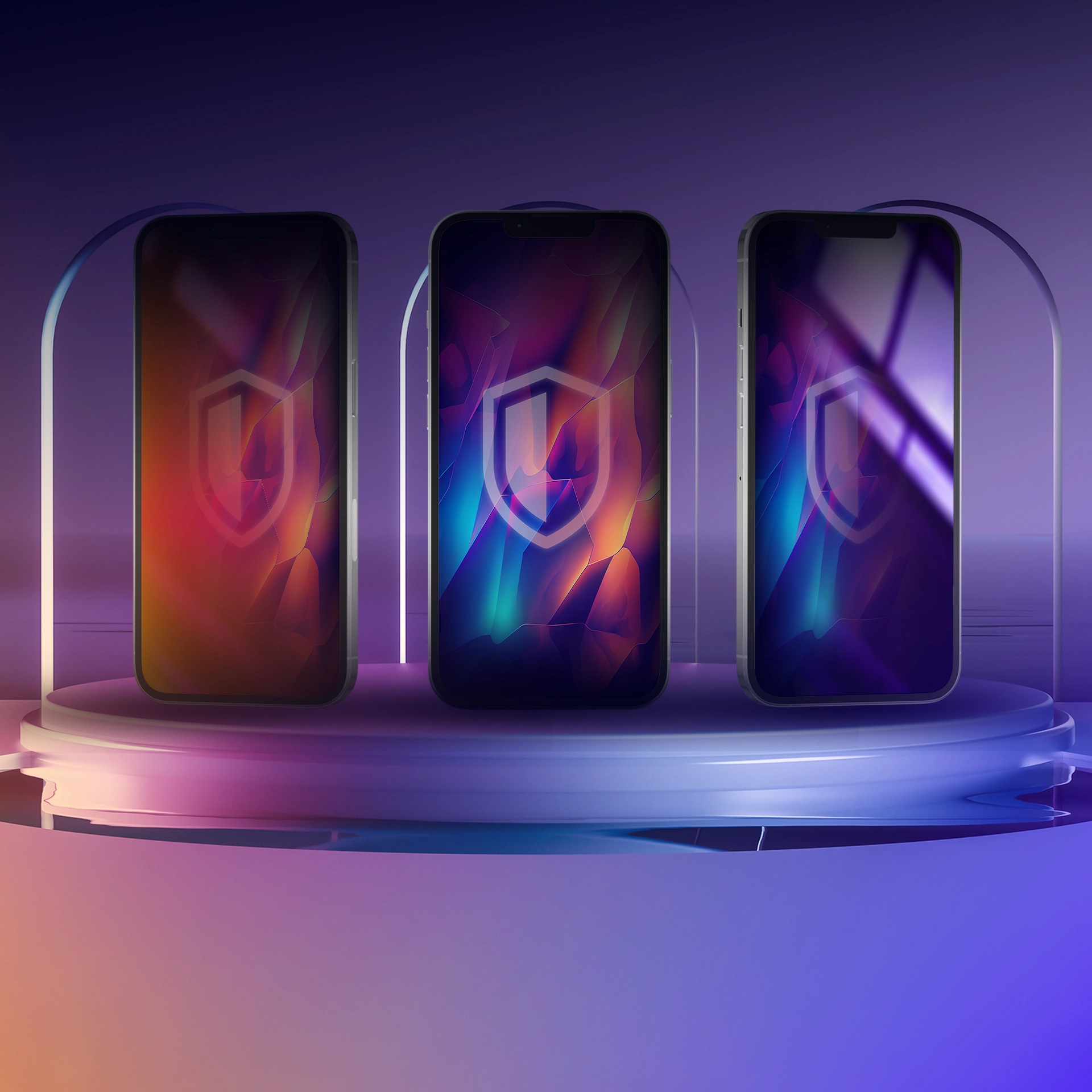 Szkło hartowane 3mk Rainbow Privacy do iPhone 16e