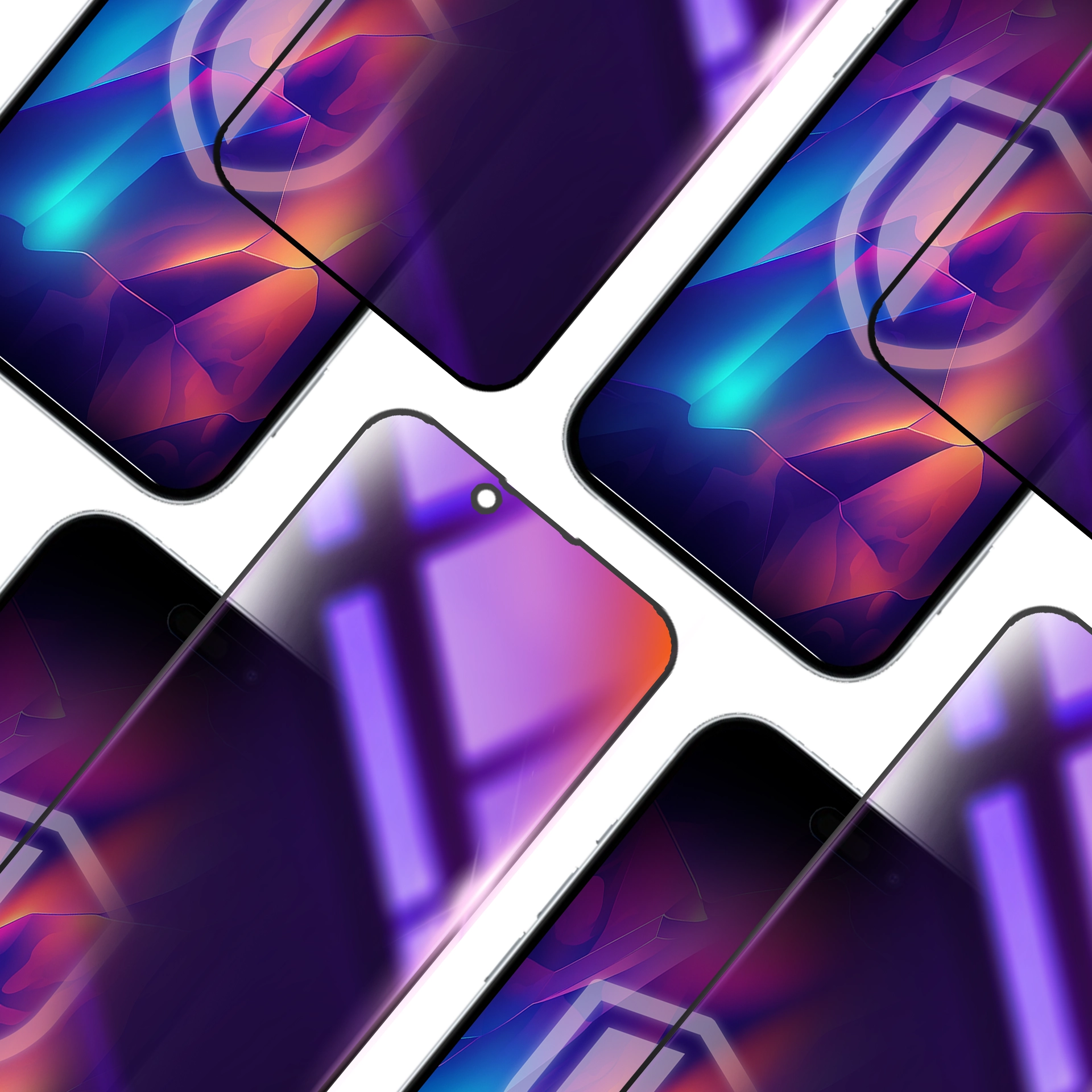 Szkło hartowane 3mk Rainbow Privacy do iPhone 16e