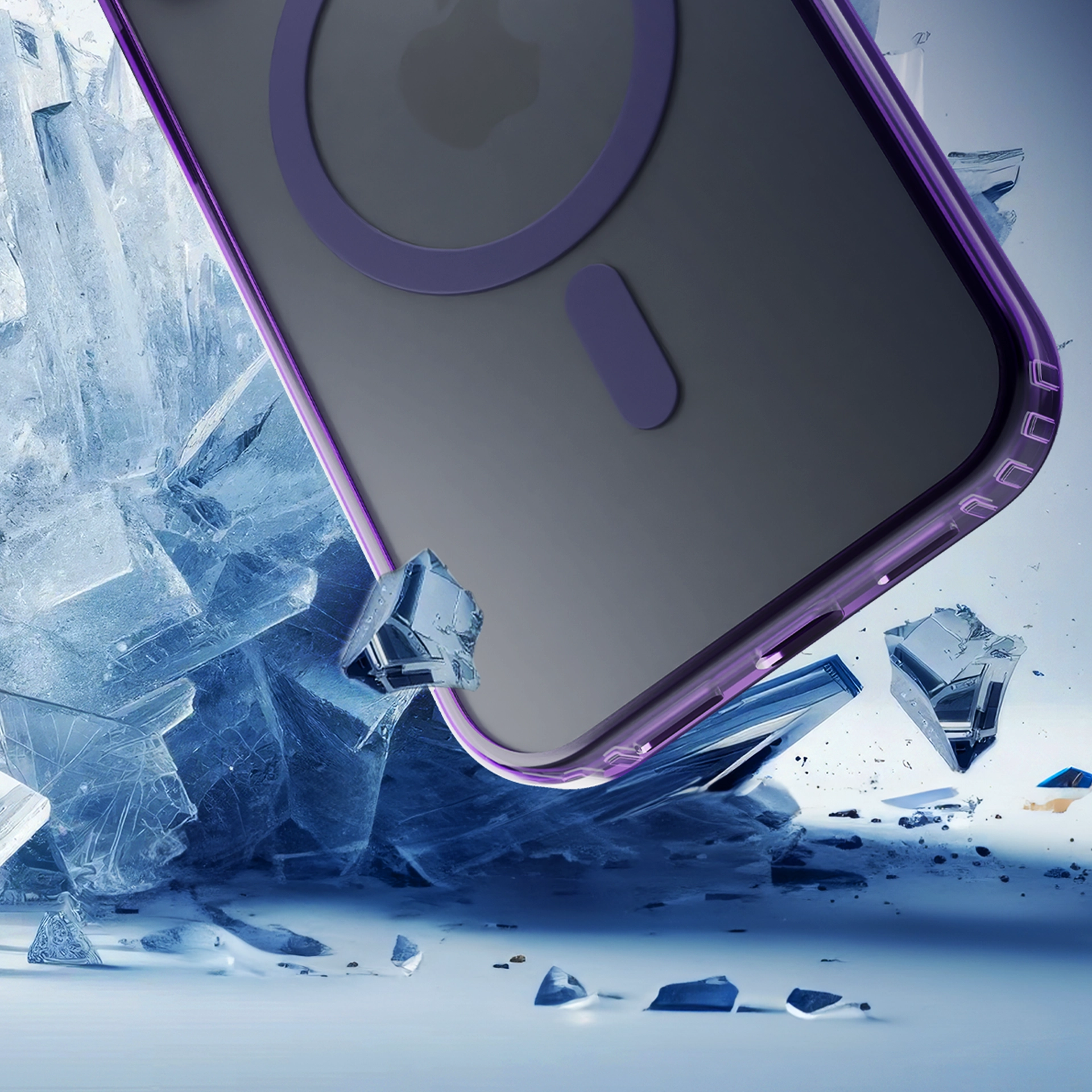 Etui 3mk Frosty MagCase iPhone16e Fioletowy