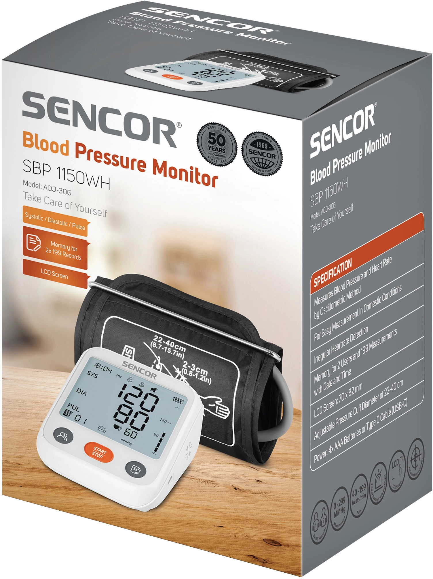Ciśnieniomierz Sencor SBP 1150WH
