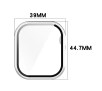 Nakładka na tarczę Bizon ze szkłem do Apple Watch 10 42mm Srebrny