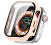 Nakładka na tarczę Bizon ze szkłem do Apple Watch 10 42mm Różowy