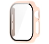 Nakładka na tarczę Bizon ze szkłem do Apple Watch 10 42mm Różowy