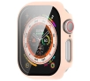 Nakładka na tarczę Bizon ze szkłem do Apple Watch 10 42mm Różowy