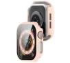 Nakładka na tarczę Bizon ze szkłem do Apple Watch 10 42mm Różowy
