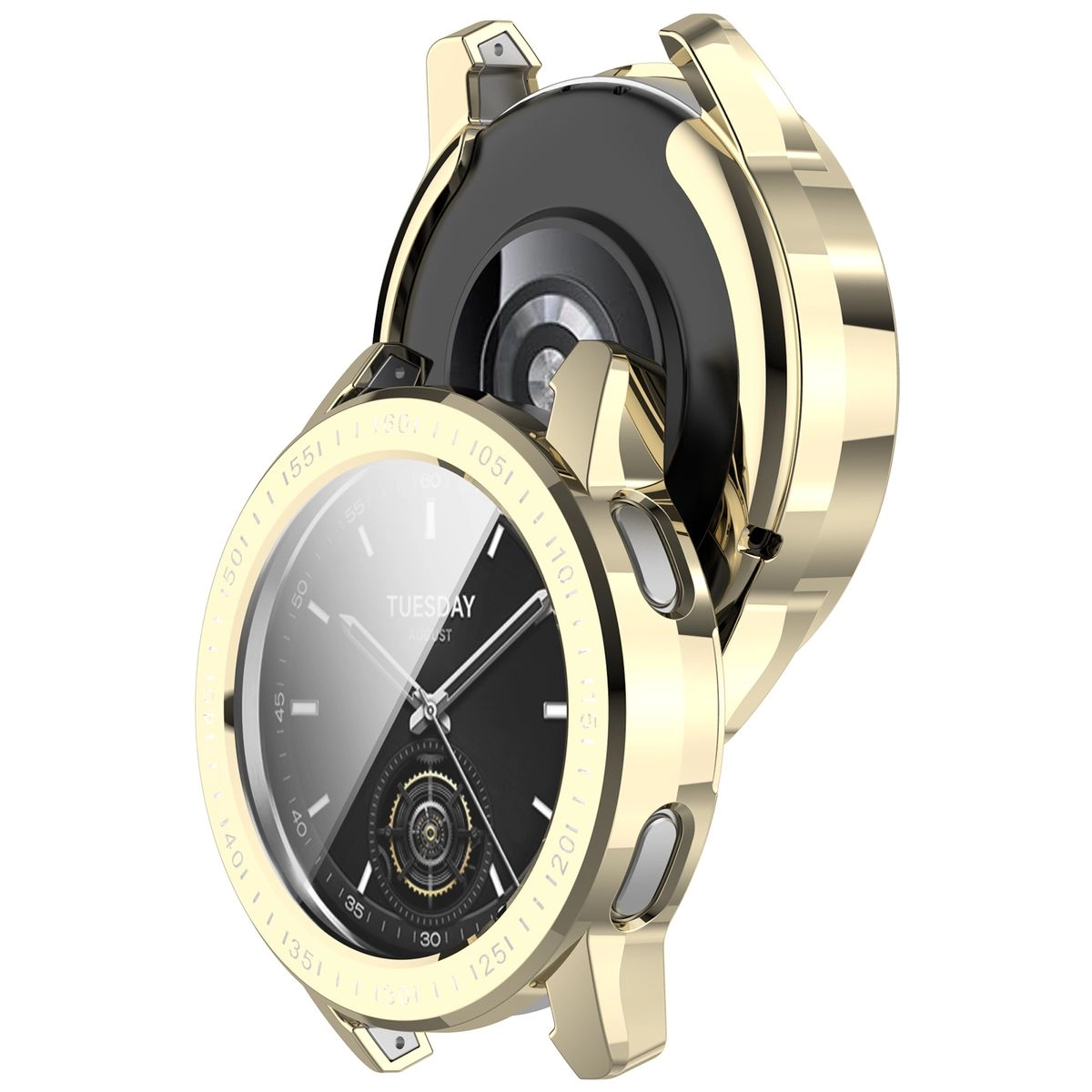 Nakładka na tarczę Bizon Felipe do Xiaomi Watch S3 47mm Złoty