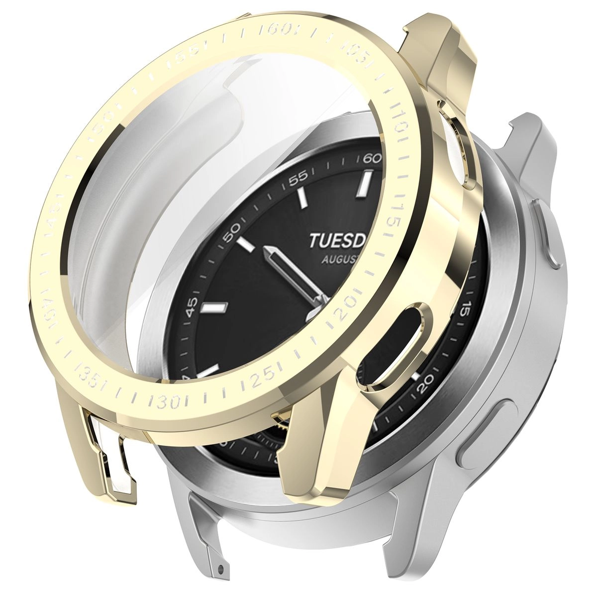 Nakładka na tarczę Bizon Felipe do Xiaomi Watch S3 47mm Złoty