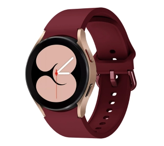 Pasek Bizon Strap Watch Silicone do Galaxy Watch 20mm Burgundowy