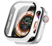 Nakładka na tarczę Bizon ze szkłem do Apple Watch 10 42mm Biały