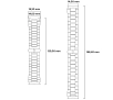Bransoleta Bizon ze stali nierdzewnej Aura do Xiaomi Smart Band 9/9 NFC/8 Srebrny