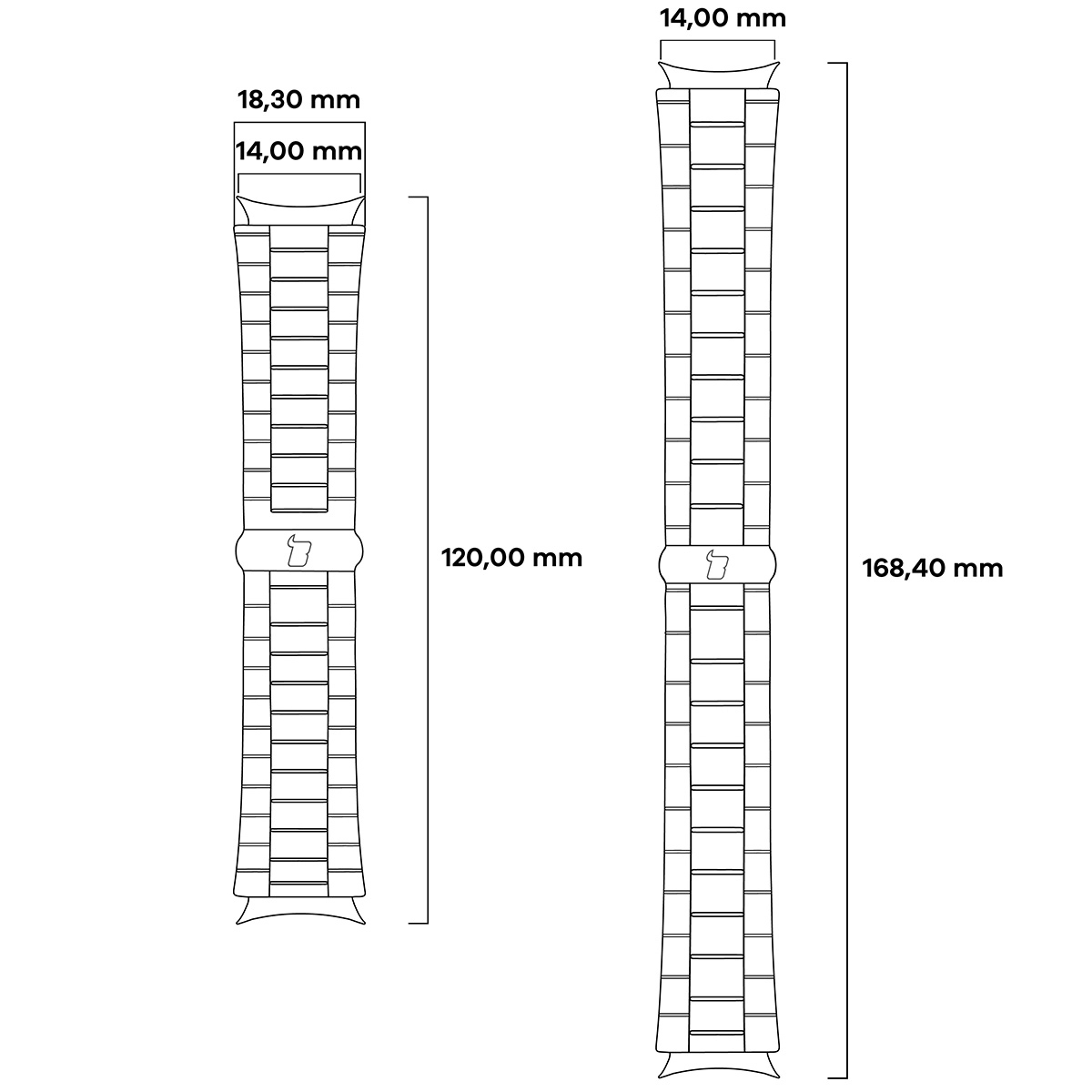 Bransoleta Bizon ze stali nierdzewnej Aura do Xiaomi Smart Band 9/9 NFC/8 Srebrny