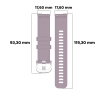 Pasek Bizon Strap Watch Silicone Pro T QuickRelease 18mm Szary