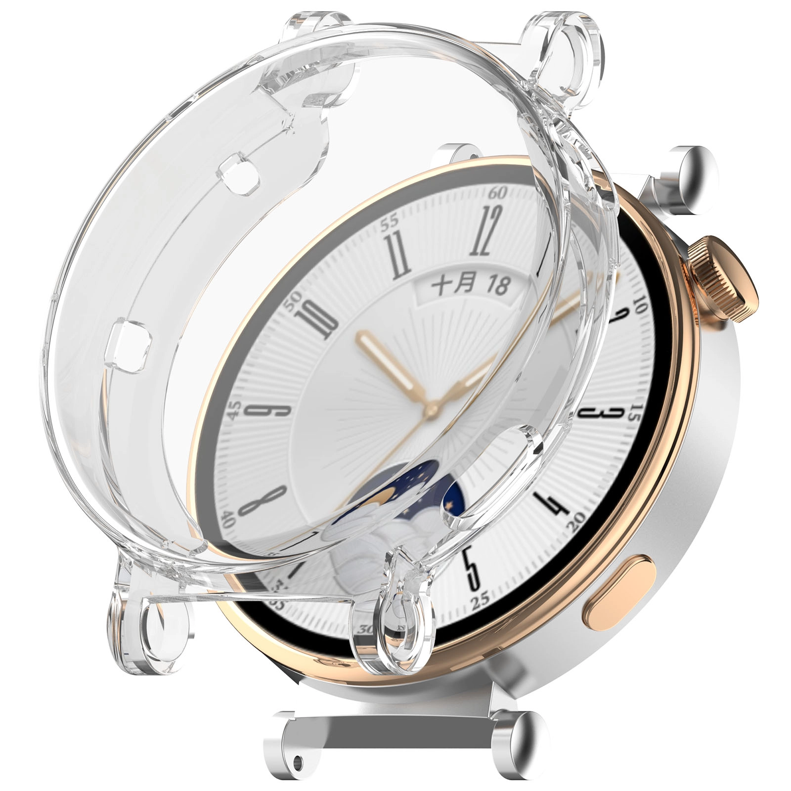 Nakładka na tarczę Bizon Felipe do Huawei Watch GT 4 41mm Przezroczysty