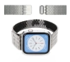 Bransoleta Bizon ze stali nierdzewnej Titanium do Apple Watch 44/45/46/49mm Srebrny