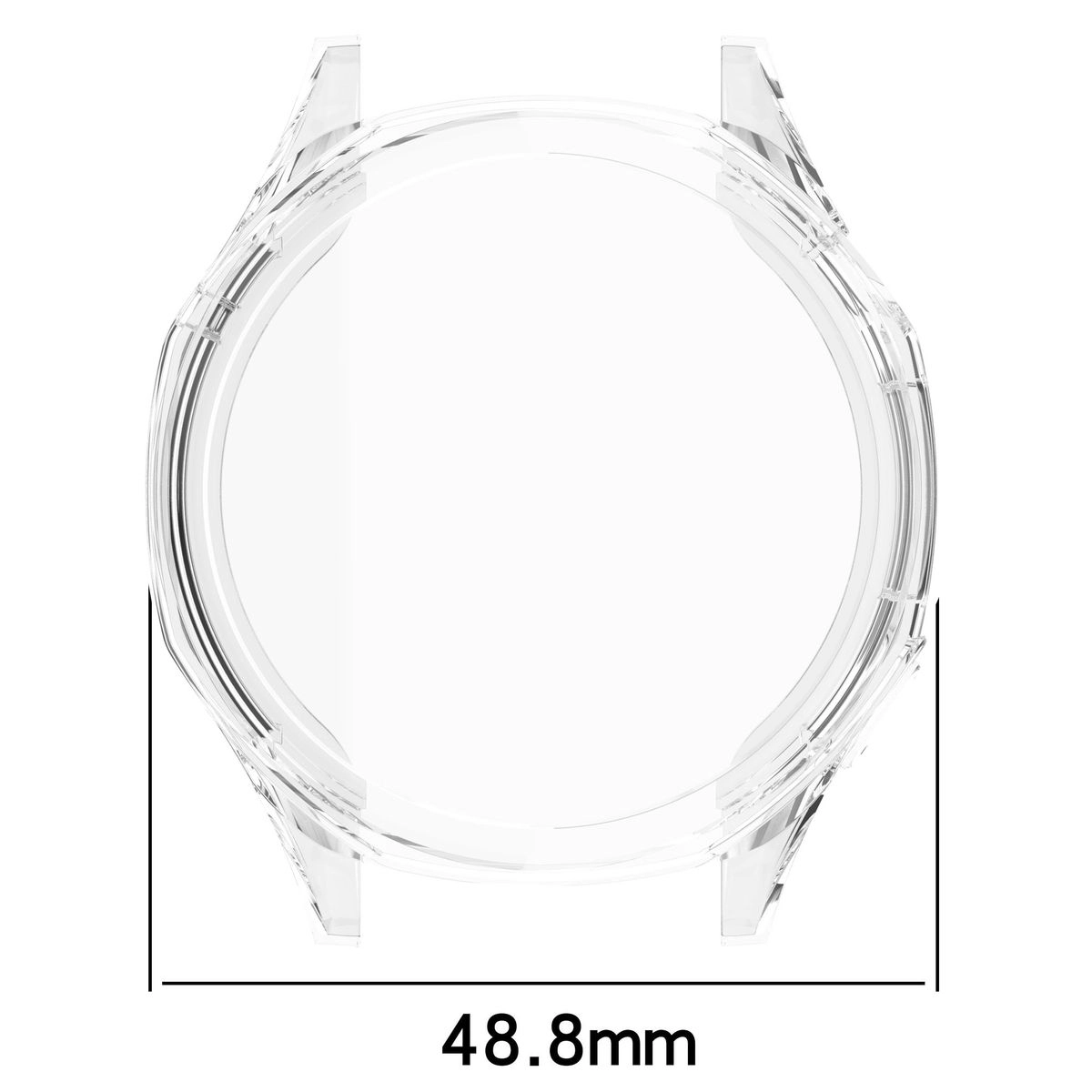 Nakładka na tarczę Bizon Felipe do Huawei Watch GT 5 46mm Przezroczysty