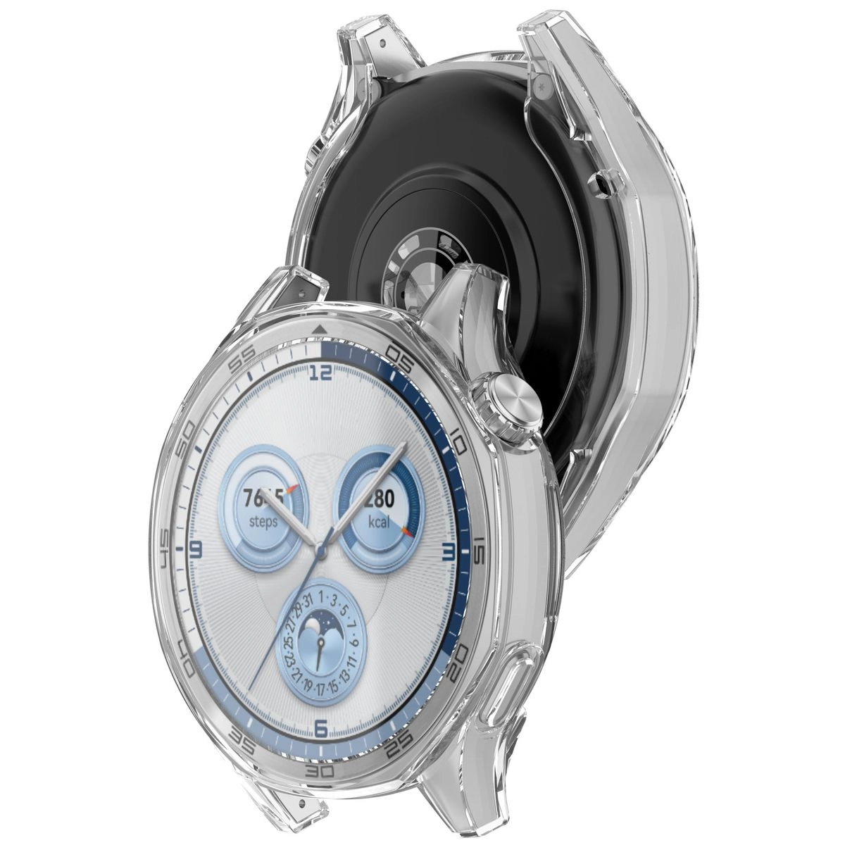 Nakładka na tarczę Bizon Felipe do Huawei Watch GT 5 46mm Przezroczysty