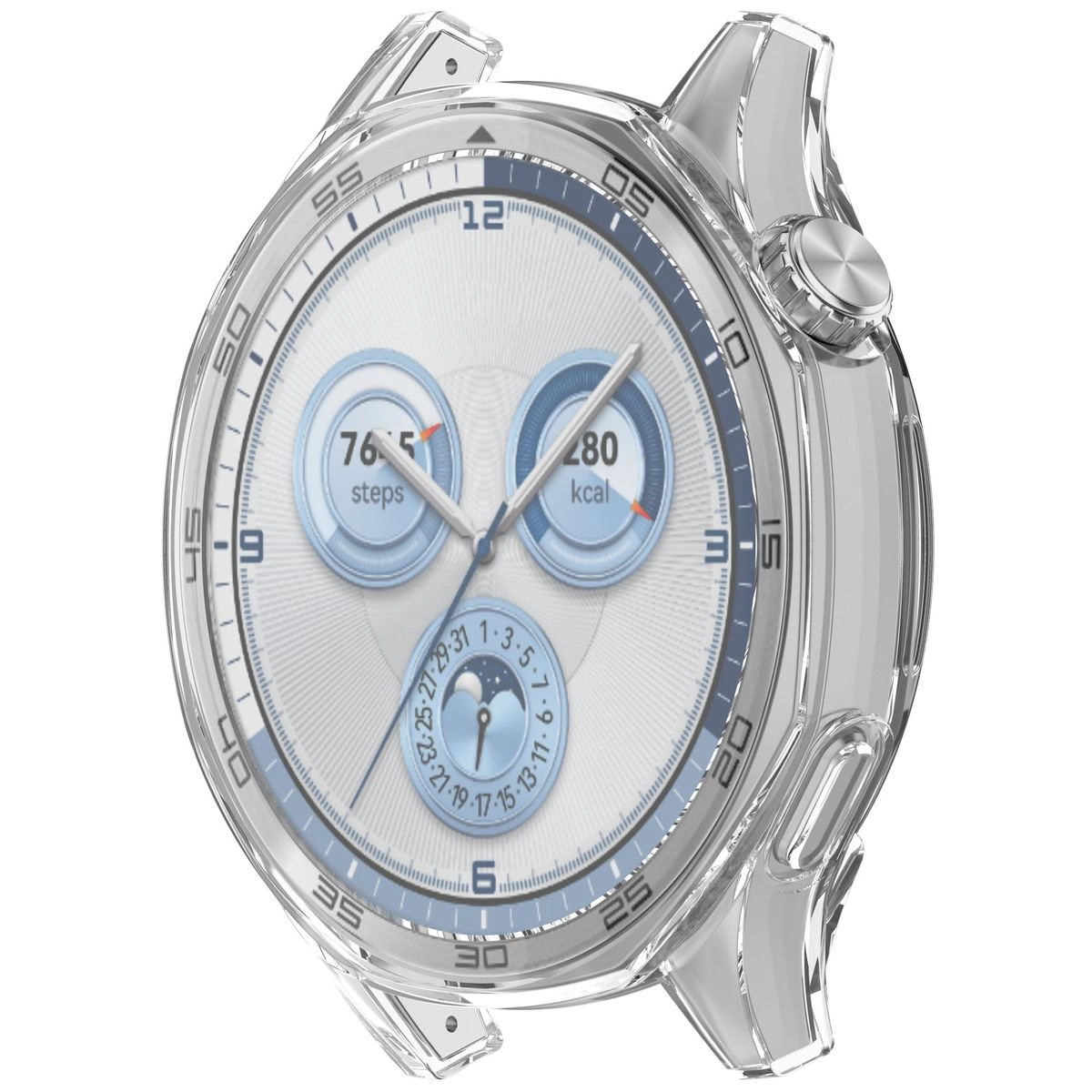 Nakładka na tarczę Bizon Felipe do Huawei Watch GT 5 46mm Przezroczysty