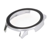 Nakładka na tarczę Bizon ze szkłem do Huawei Watch GT 5 46mm Satynowo srebrny