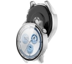 Nakładka na tarczę Bizon ze szkłem do Huawei Watch GT 5 46mm Satynowo srebrny