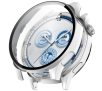 Nakładka na tarczę Bizon ze szkłem do Huawei Watch GT 5 46mm Satynowo srebrny