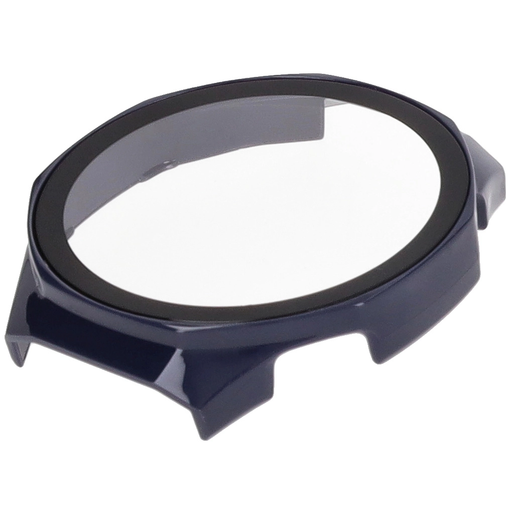 Nakładka na tarczę Bizon ze szkłem do Huawei Watch GT5 Pro 46mm Niebieski