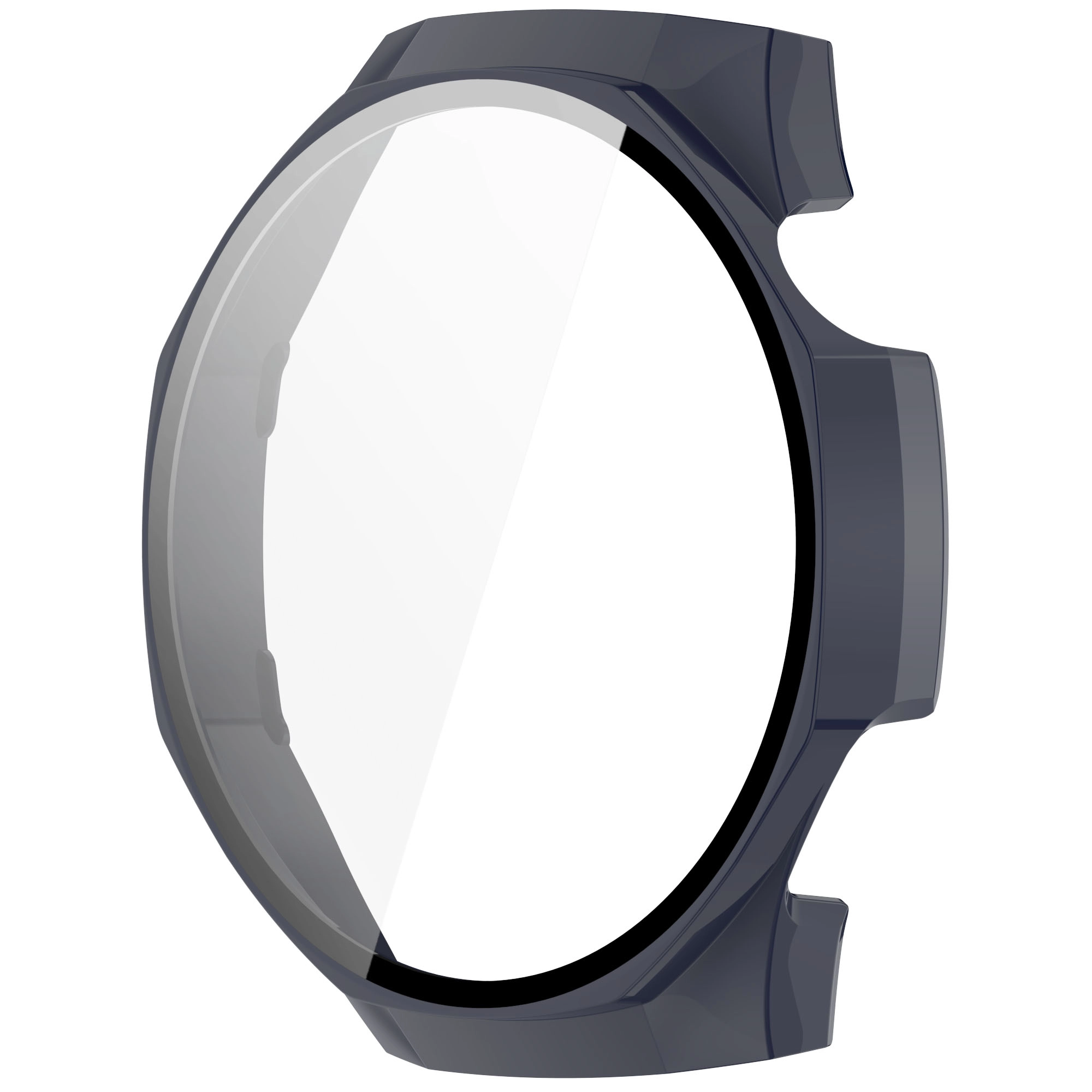 Nakładka na tarczę Bizon ze szkłem do Huawei Watch GT5 Pro 46mm Niebieski