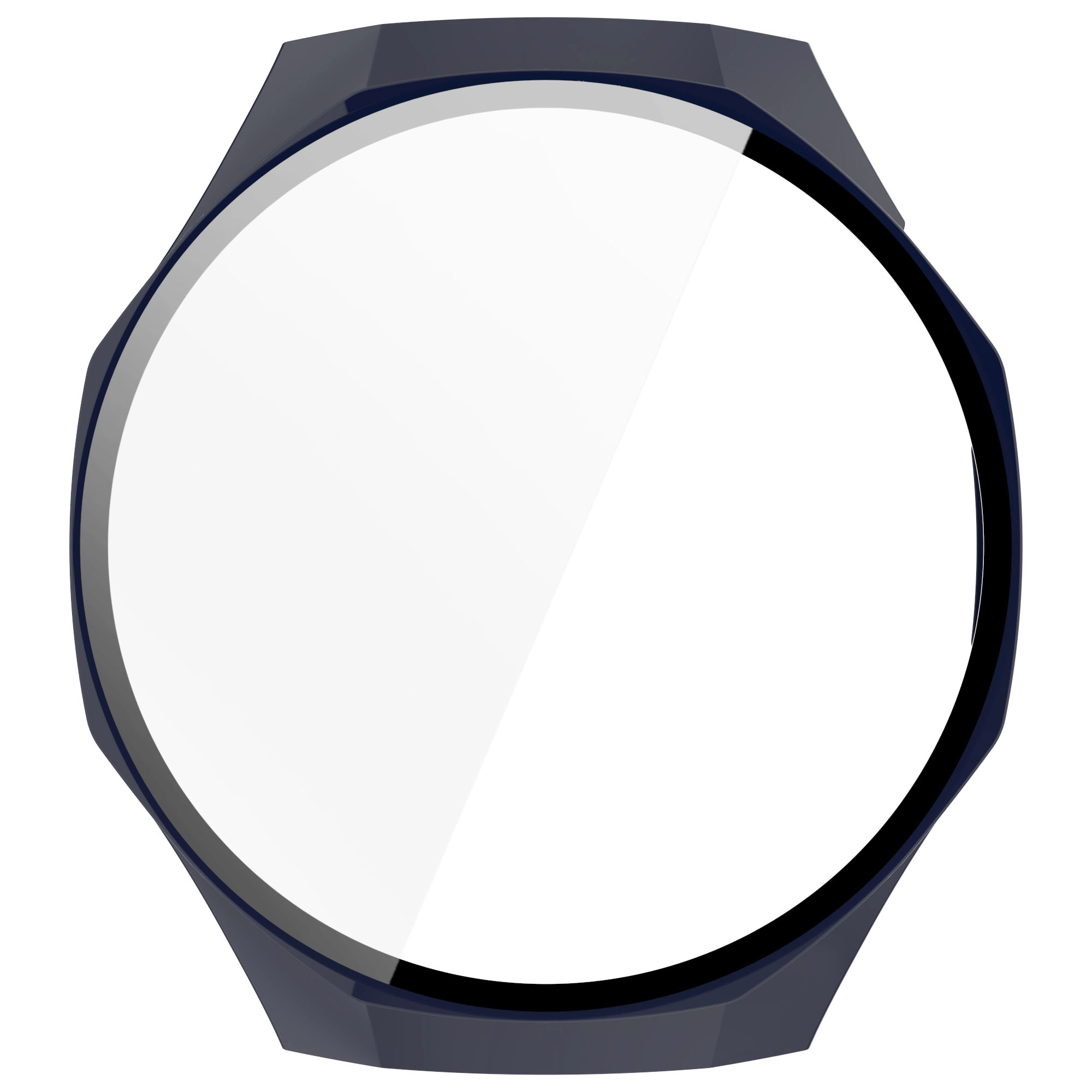 Nakładka na tarczę Bizon ze szkłem do Huawei Watch GT5 Pro 46mm Niebieski