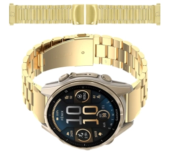 Bransoleta Bizon ze stali nierdzewnej Aura QuickFit 20mm Złoty