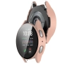 Nakładka na tarczę Bizon ze szkłem do Galaxy Watch 7 40mm Satynowo-różowy