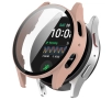 Nakładka na tarczę Bizon ze szkłem do Galaxy Watch 7 40mm Satynowo-różowy