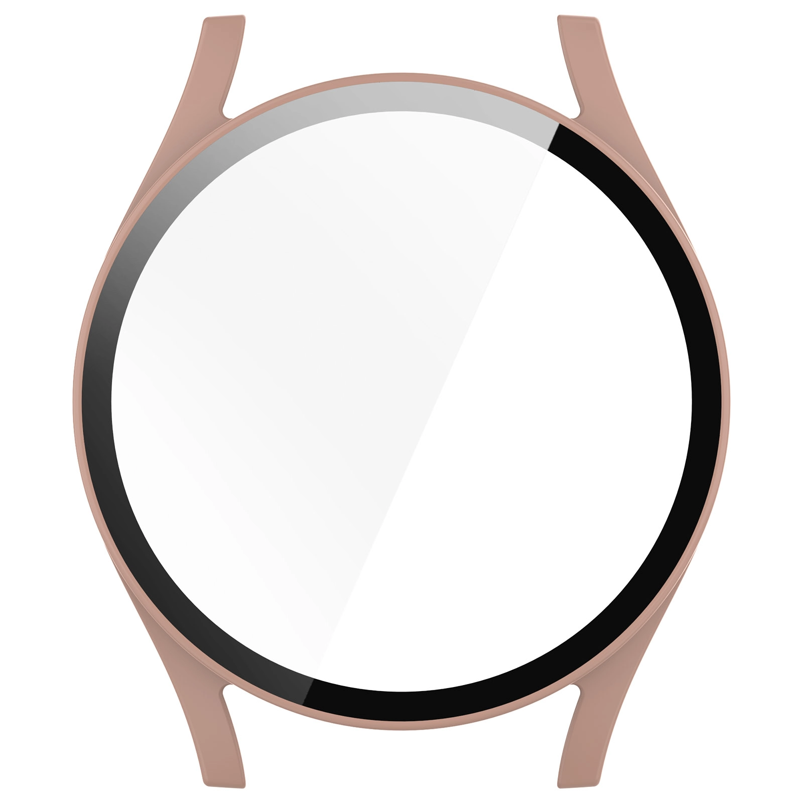 Nakładka na tarczę Bizon ze szkłem do Galaxy Watch 7 40mm Satynowo-różowy