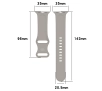 Pasek Bizon Strap Watch Silicone S do Apple Watch 44/45/46/49mm Jasno-szary
