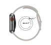Pasek Bizon Strap Watch Silicone S do Apple Watch 44/45/46/49mm Jasno-szary