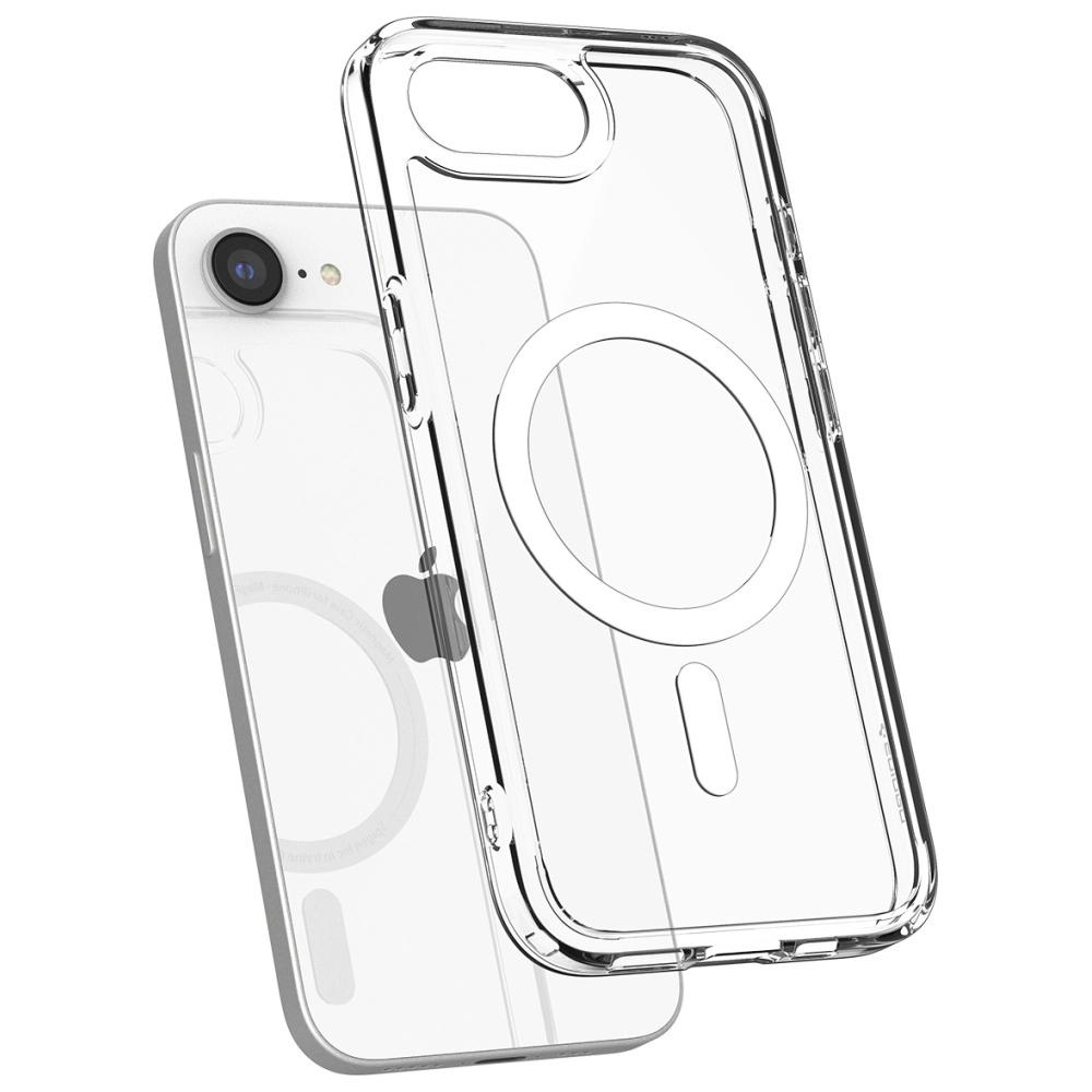 Etui Spigen Ultra Hybrid Mag MagSafe do iPhone 16e Biały