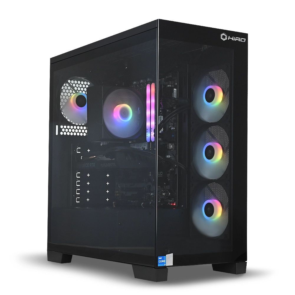Komputer gamingowy NTT Hiro ZKG-I7RTX5070TI-EU01 i7-14700F 32GB RAM 2TB Dysk SSD RTX5070Ti Win11