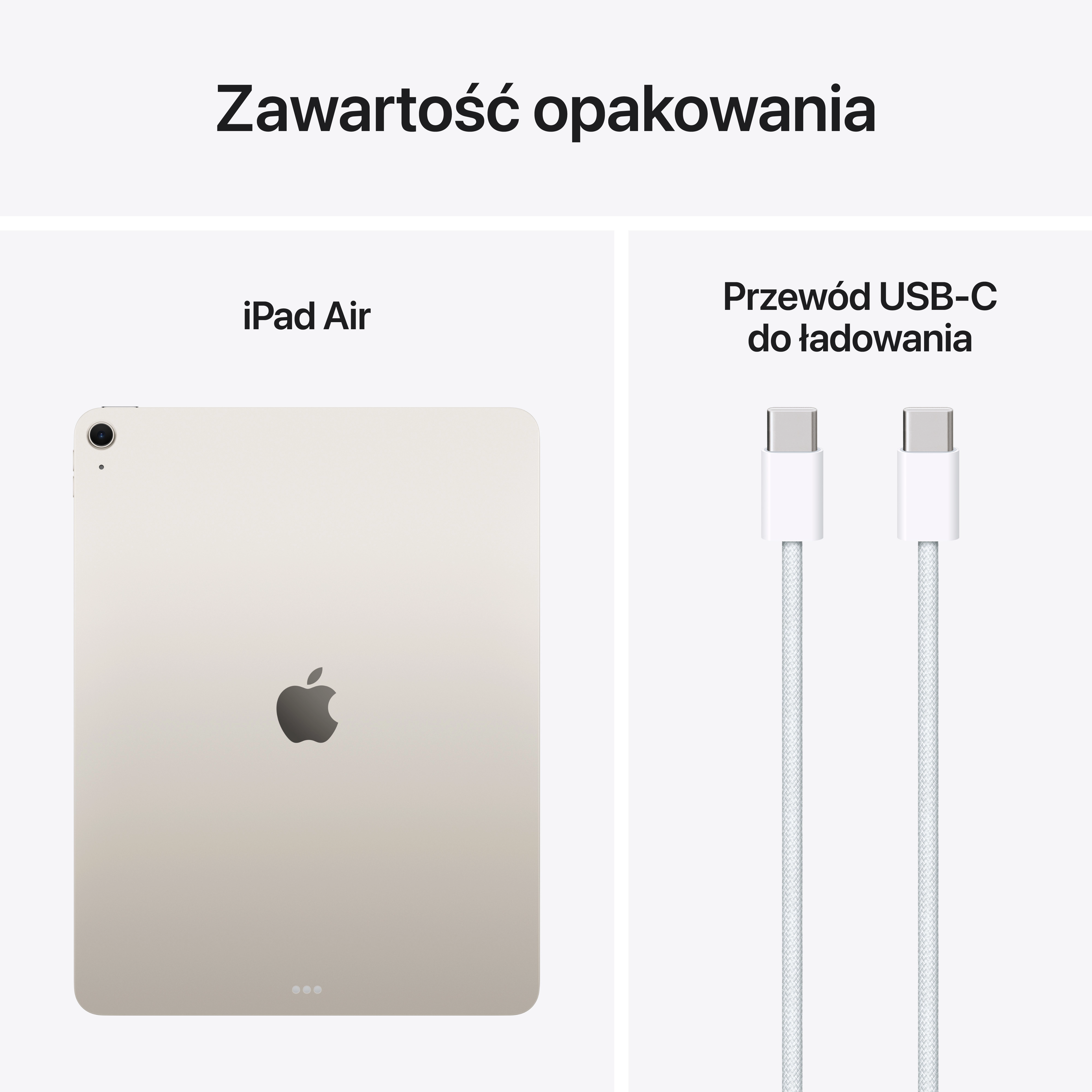Apple iPad Air 13" M3 7 gen 2025 128GB Wi-Fi Księżycowa poświata