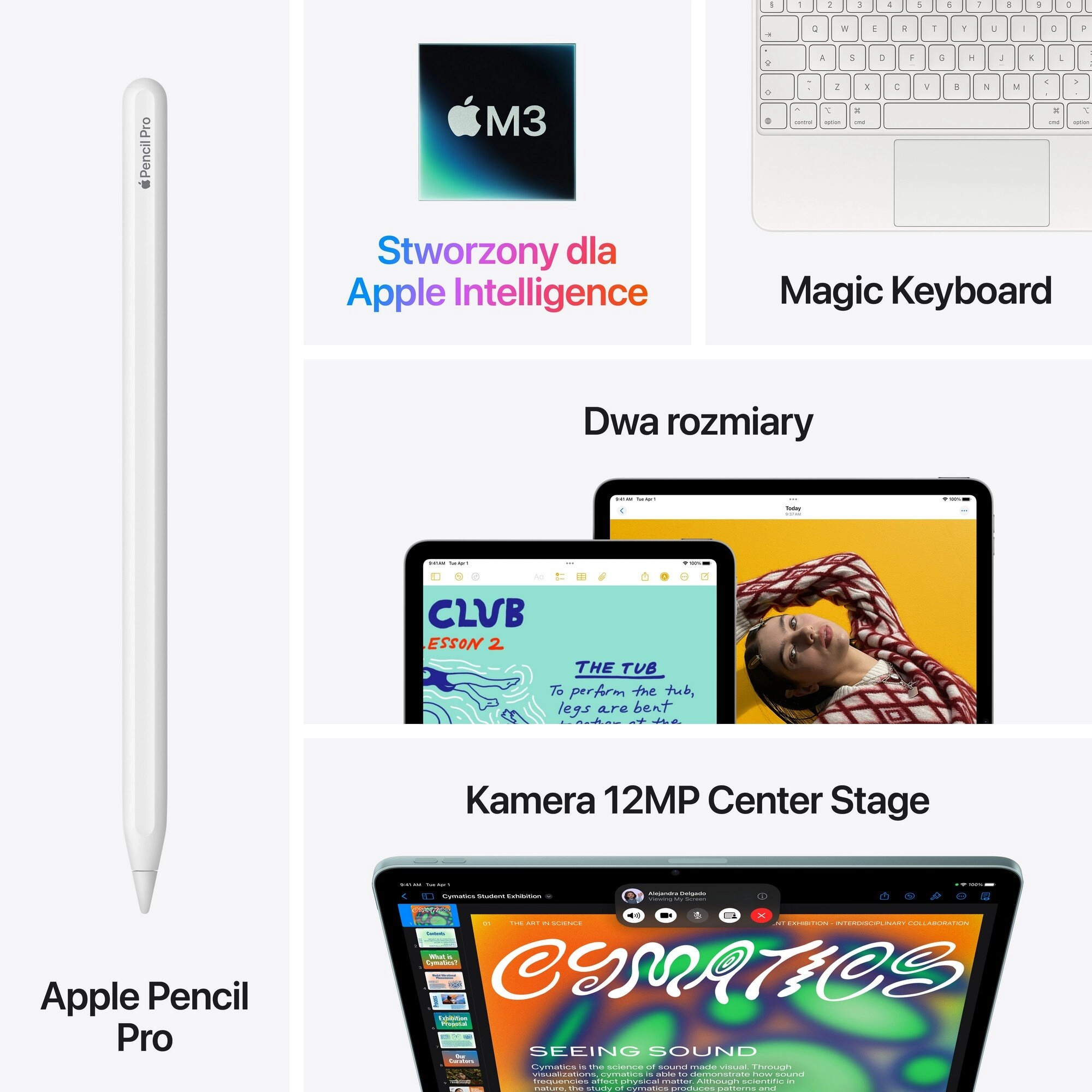 Apple iPad Air 11" M3 7 gen. 2025 256GB Wi-Fi Niebieski