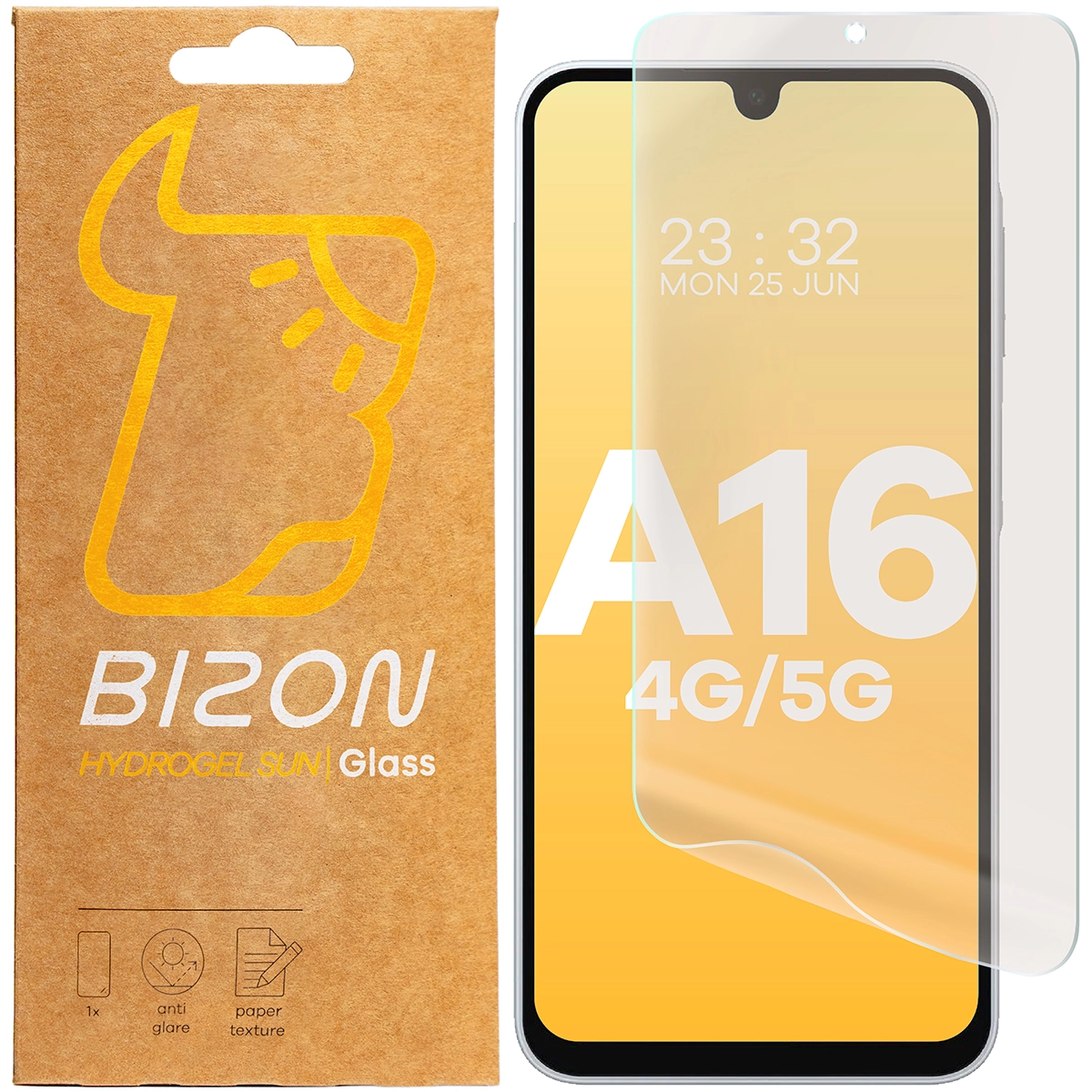 Folia ochronna Bizon matowa Film Sun do Galaxy A16 4G/5G 2 sztuki