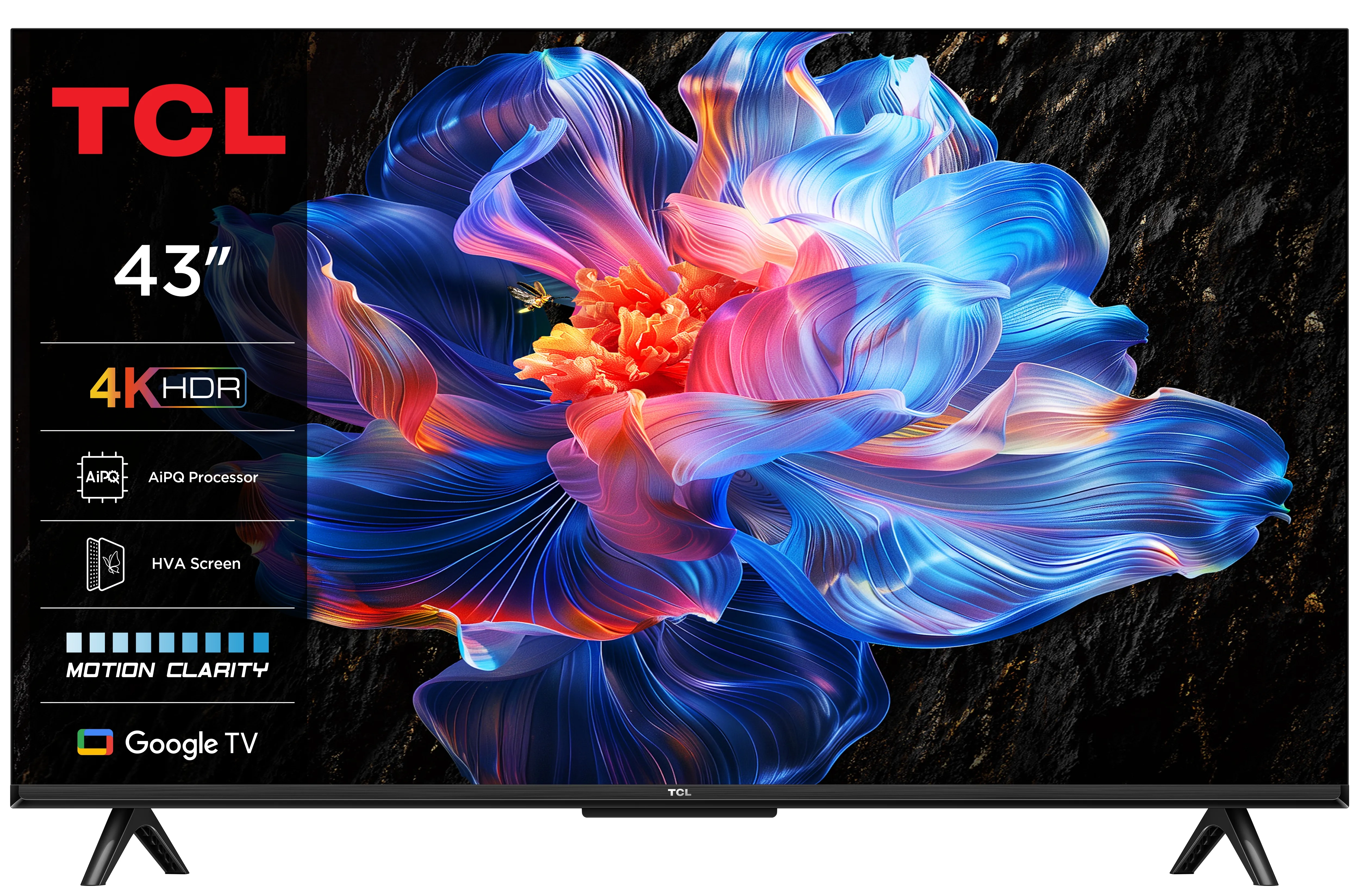 Telewizor TCL 43V6C 43" LED 4K Google TV Dolby Vision Dolby Atmos HDMI 2.1 DVB-T2