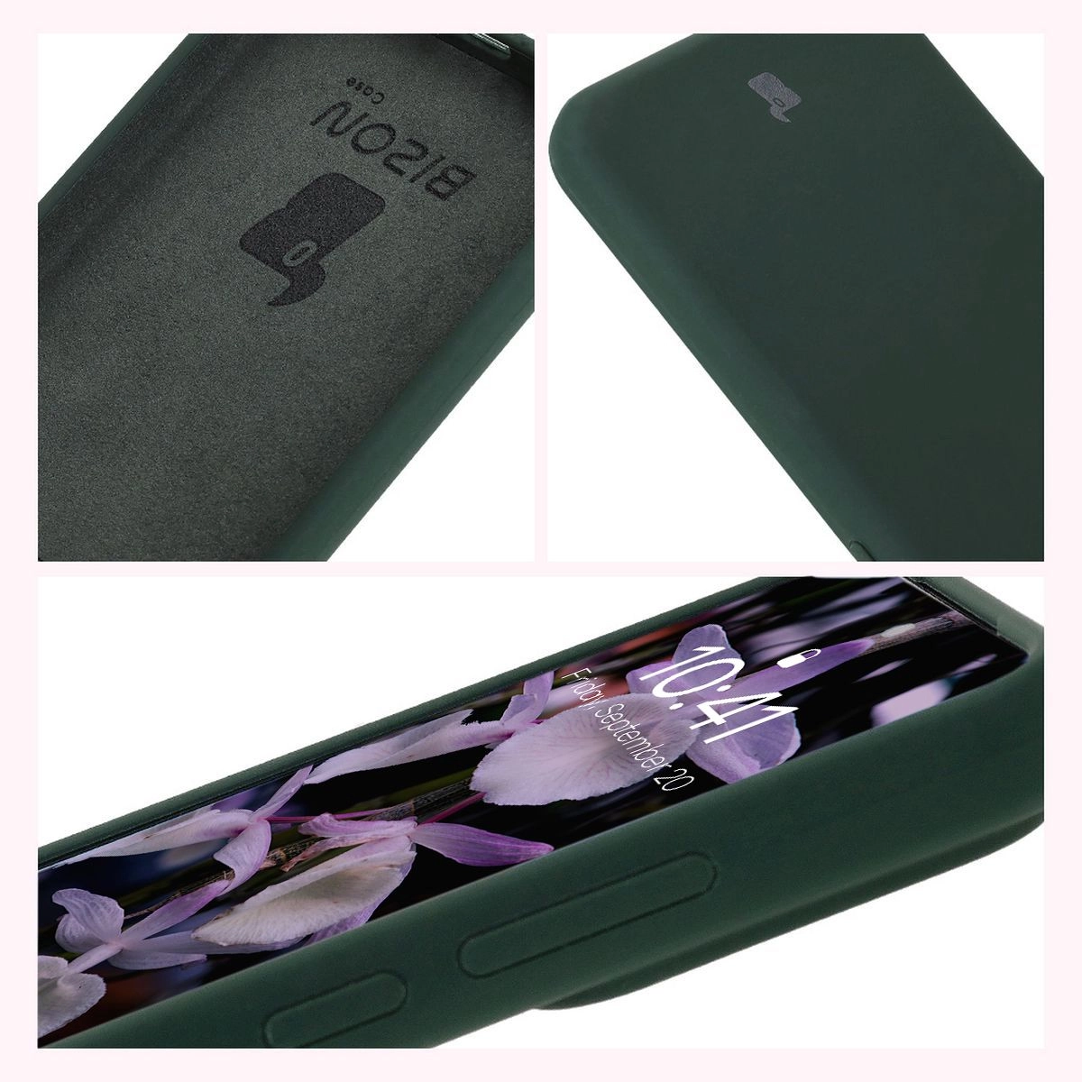 Etui Bizon Silikonowe Soft do Xiaomi 15 Ciemnozielony