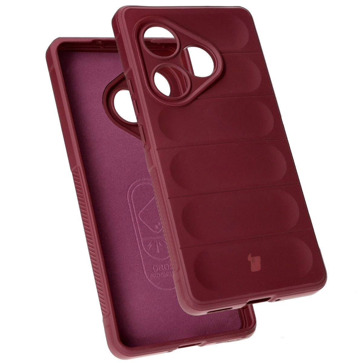 Etui Bizon Tur do Realme GT 6 / GT 6T / GT Neo 6 / GT Neo 6 SE Ciemnofioletowy