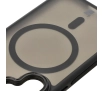 Etui Bizon Eclipse z MagSafe i podstawką do Galaxy S25/S24 Przydymione z czarną ramką