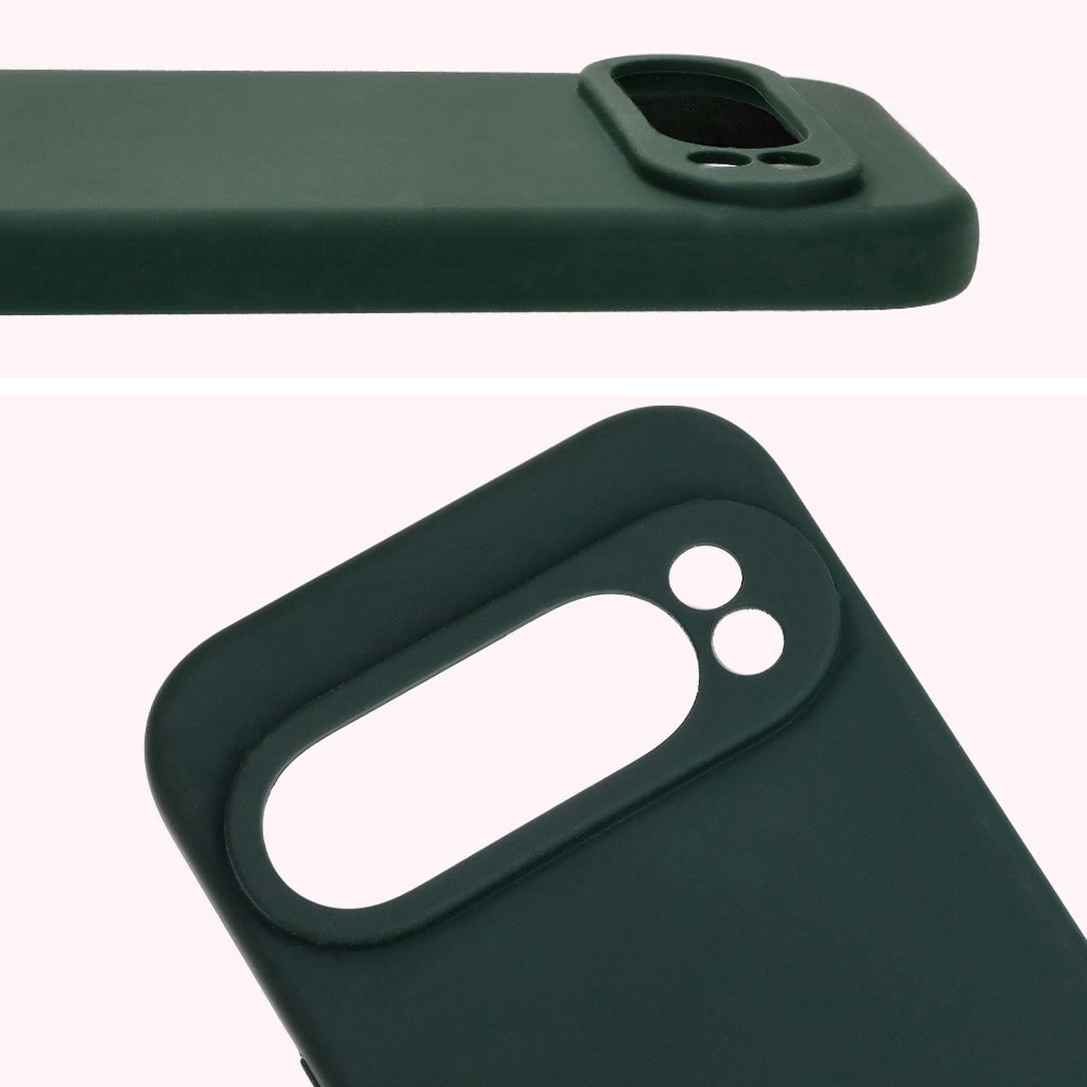 Etui Bizon Silikonowe Soft do Google Pixel 9 Pro Ciemnozielony