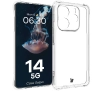Etui Bizon Elastyczne Salpa do Xiaomi Redmi Note 14 5G Przezroczysty